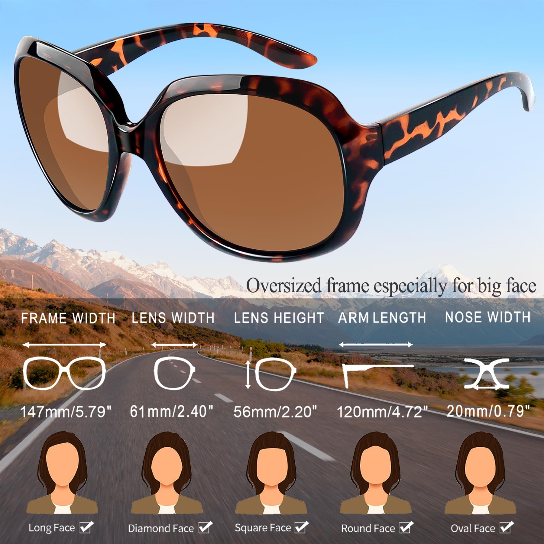 Foto 5 | Gafas de Sol Joopin Trendy Oversized Jackie Butterfly Black - Venta Internacional