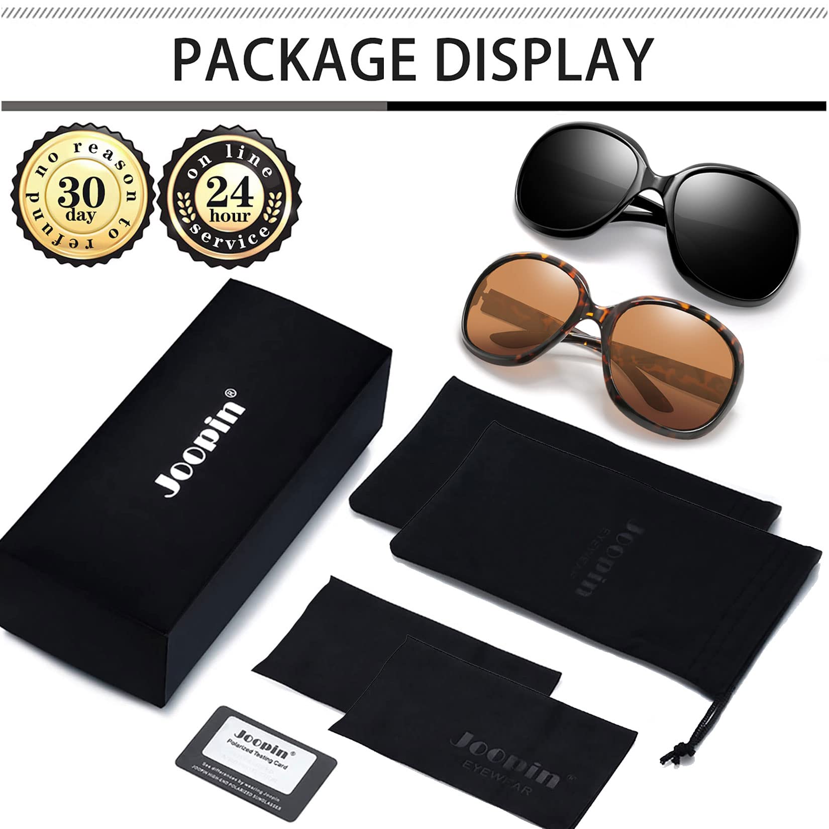 Foto 7 pulgar | Gafas de Sol Joopin Trendy Oversized Jackie Butterfly Black - Venta Internacional