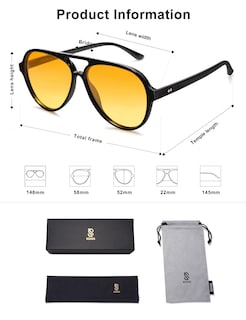 Foto 5 | Gafas De Sol Sojos Aviator Sj2201 Polarizadas Para Mujer Y Hombre - Venta Internacional.