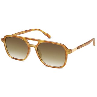 Foto 1 | Gafas De Sol Sojos Retro Aviator Sj2202 Con Montura En Forma De Tortuga Amarilla - Venta Internacional.