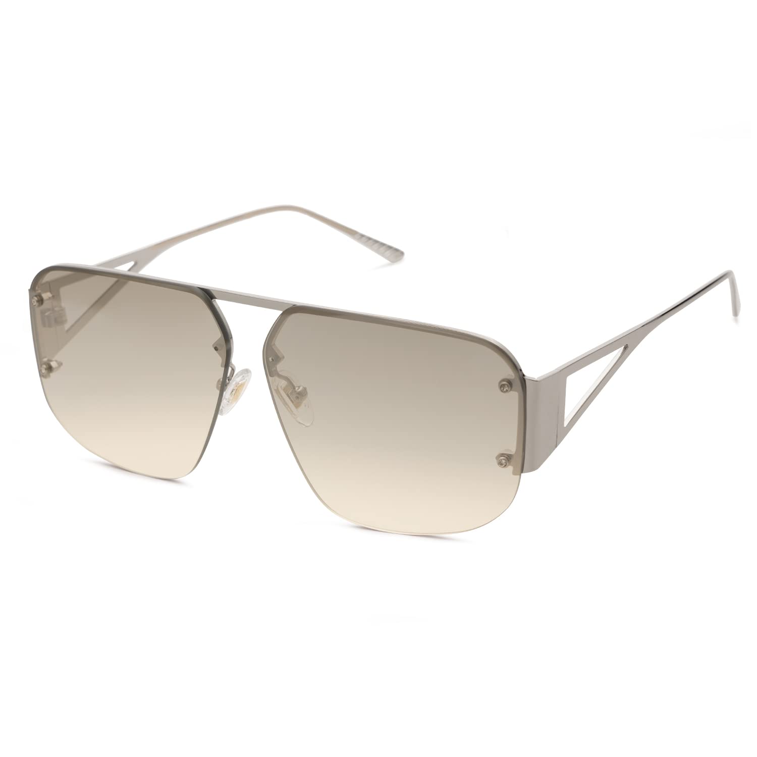 Foto 4 pulgar | Gafas De Sol Sojos Aviator Sj1192 Con Montura Metálica Plateada Para Hombres/mujeres - Venta Internacional.