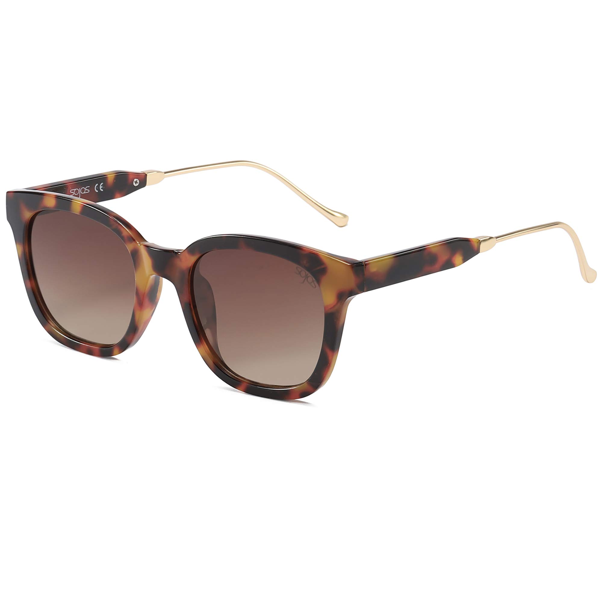 Foto 2 pulgar | Gafas De Sol Sojos Classic Square Polarized Uv400 Amber Tortoise - Venta Internacional.