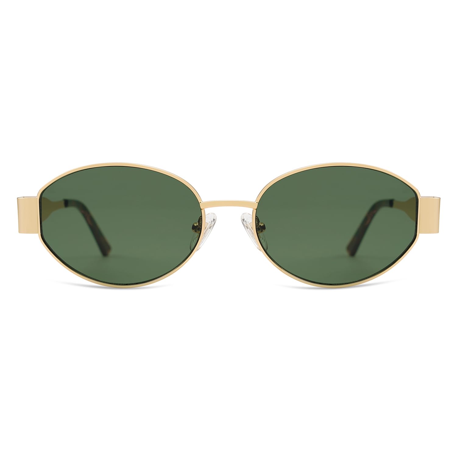 Foto 2 | Gafas De Sol Sojos Retro Oval Sj1217 Con Lente Dorada/verde Uv400 - Venta Internacional.