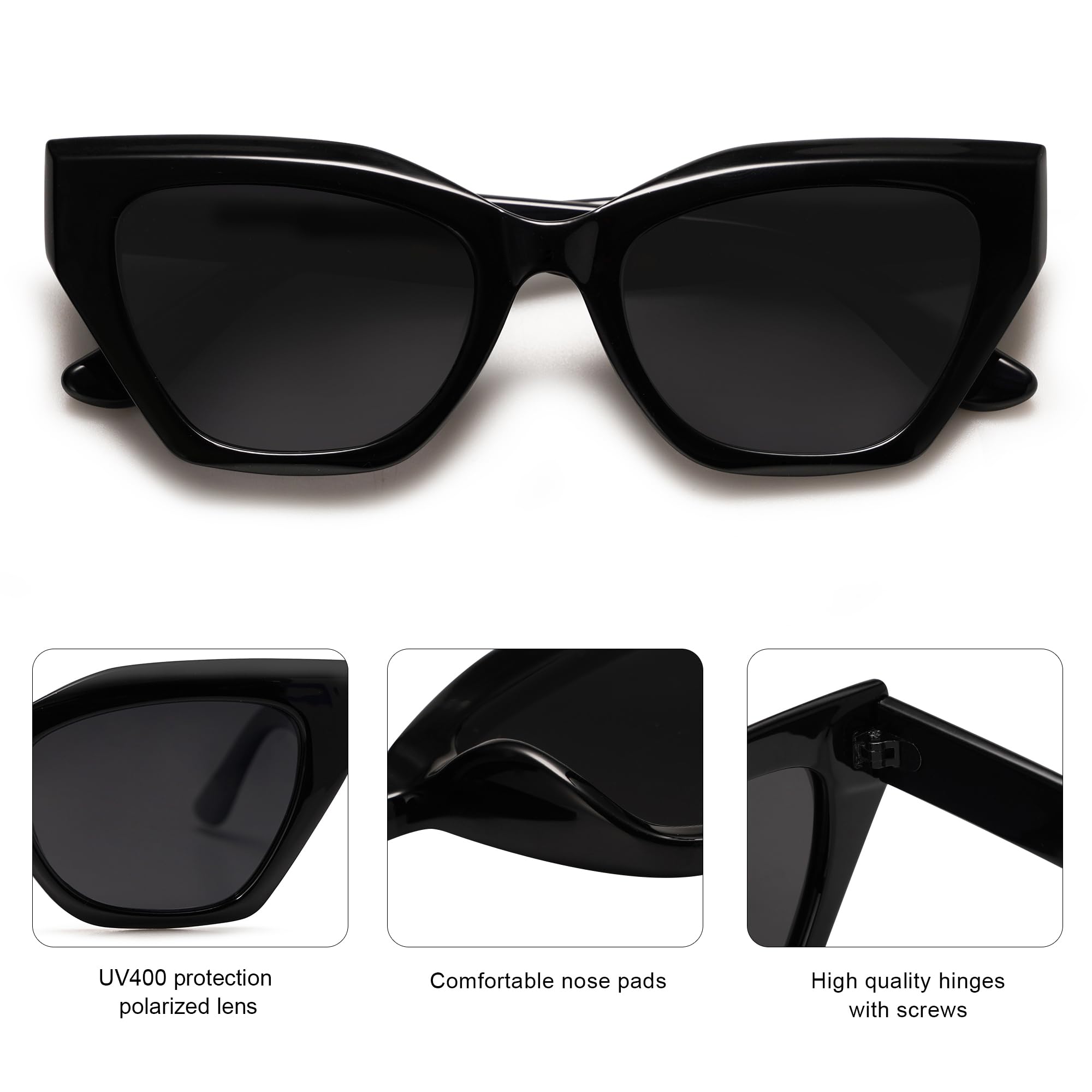 Foto 4 | Gafas De Sol Sojos Square Cat Eye Polarized Sj2235 Para Mujer - Venta Internacional.