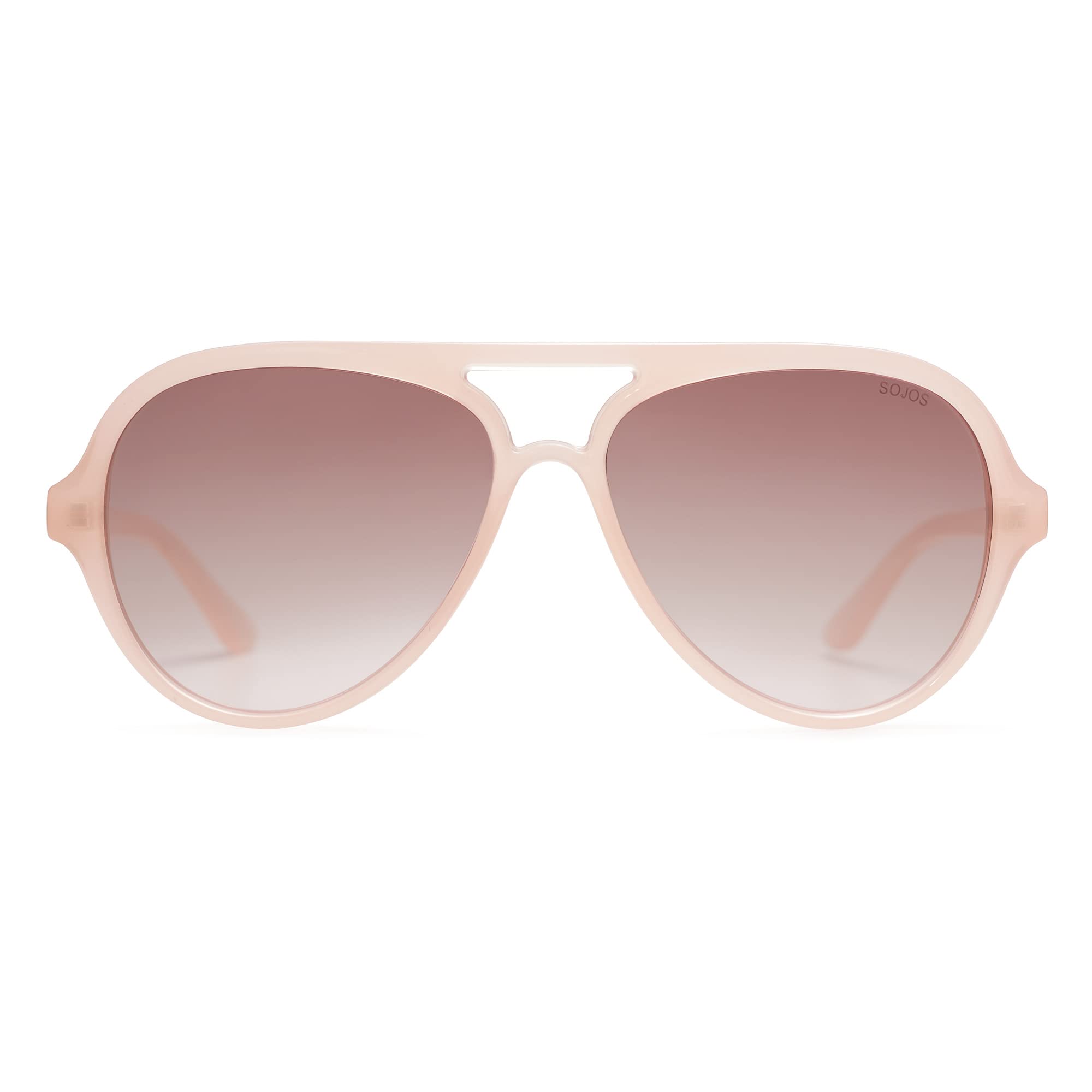 Foto 2 | Gafas De Sol Sojos Classic Polarized Aviator Sj2201 Rosa/marrón - Venta Internacional.