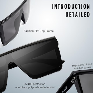 Foto 4 | Gafas De Sol Sojos Square Big Frame Flat Top Sj2117 Para Mujer - Venta Internacional.