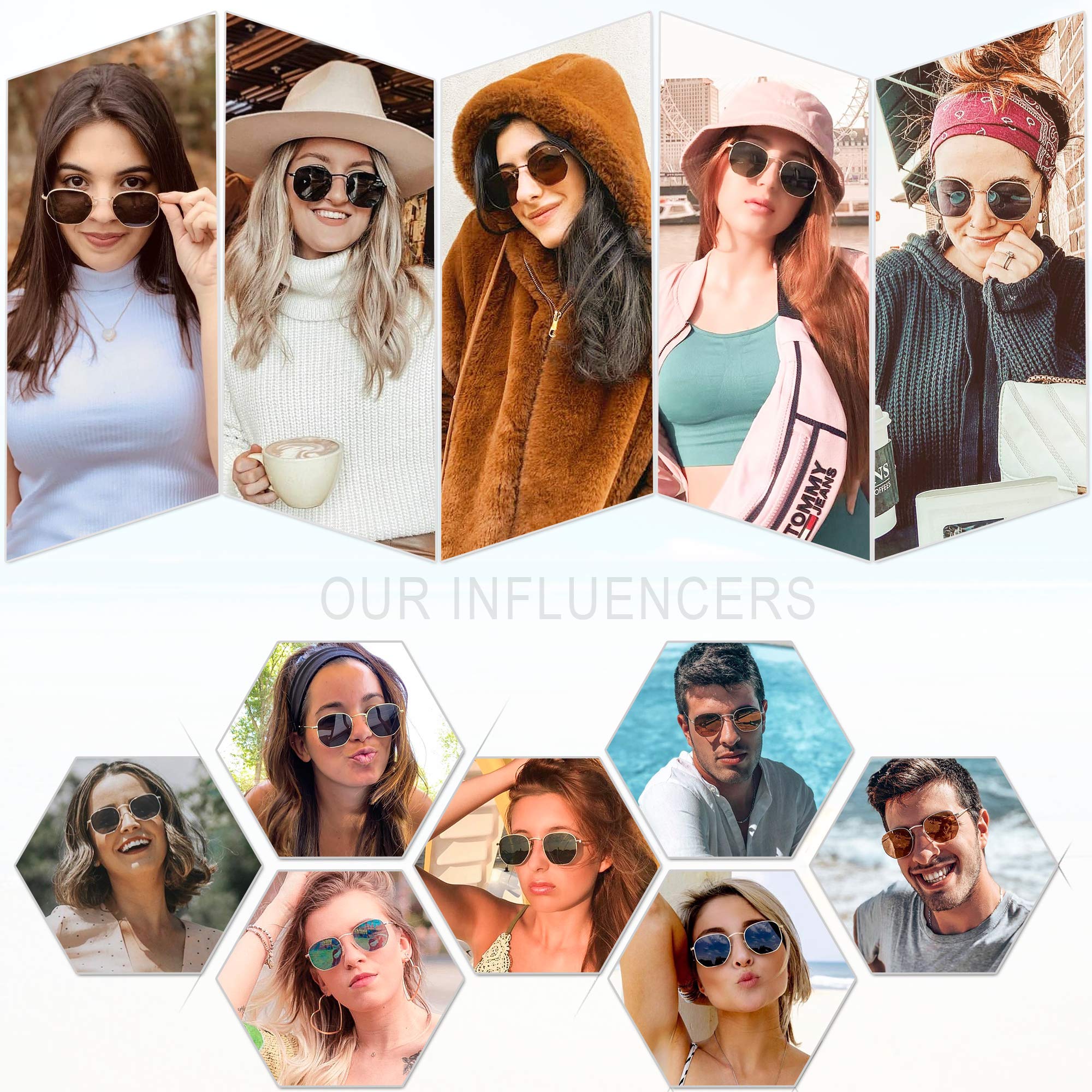 Foto 4 pulgar | Gafas de Sol Sojos Sj1072 Cuadradas Pequeñas Polarizadas para Hombres y Mujeres - Venta Internacional