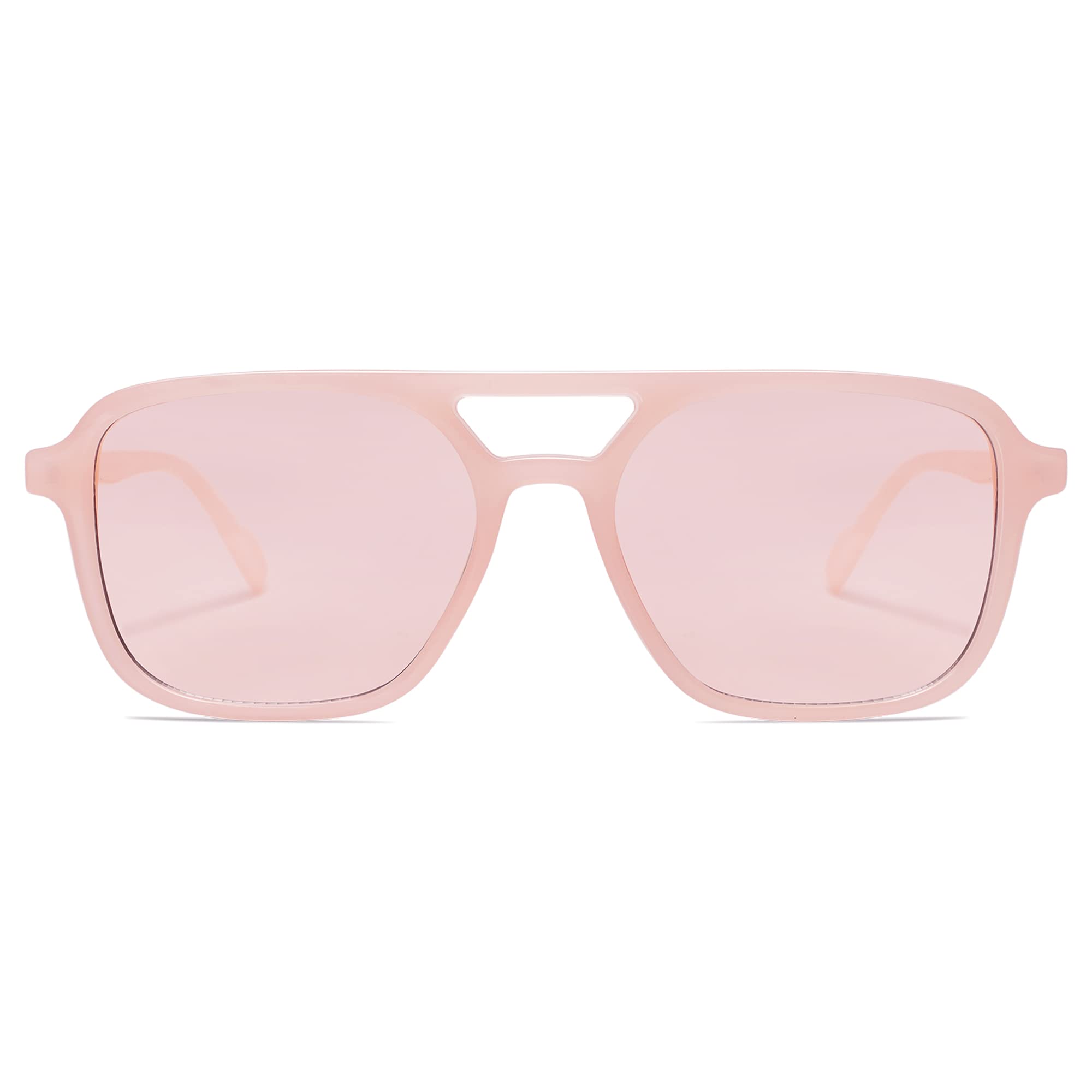 Foto 4 pulgar | Gafas de Sol Sojos Retro Aviator Sj2202 Milky Pink para Mujeres Y Hombres - Venta Internacional