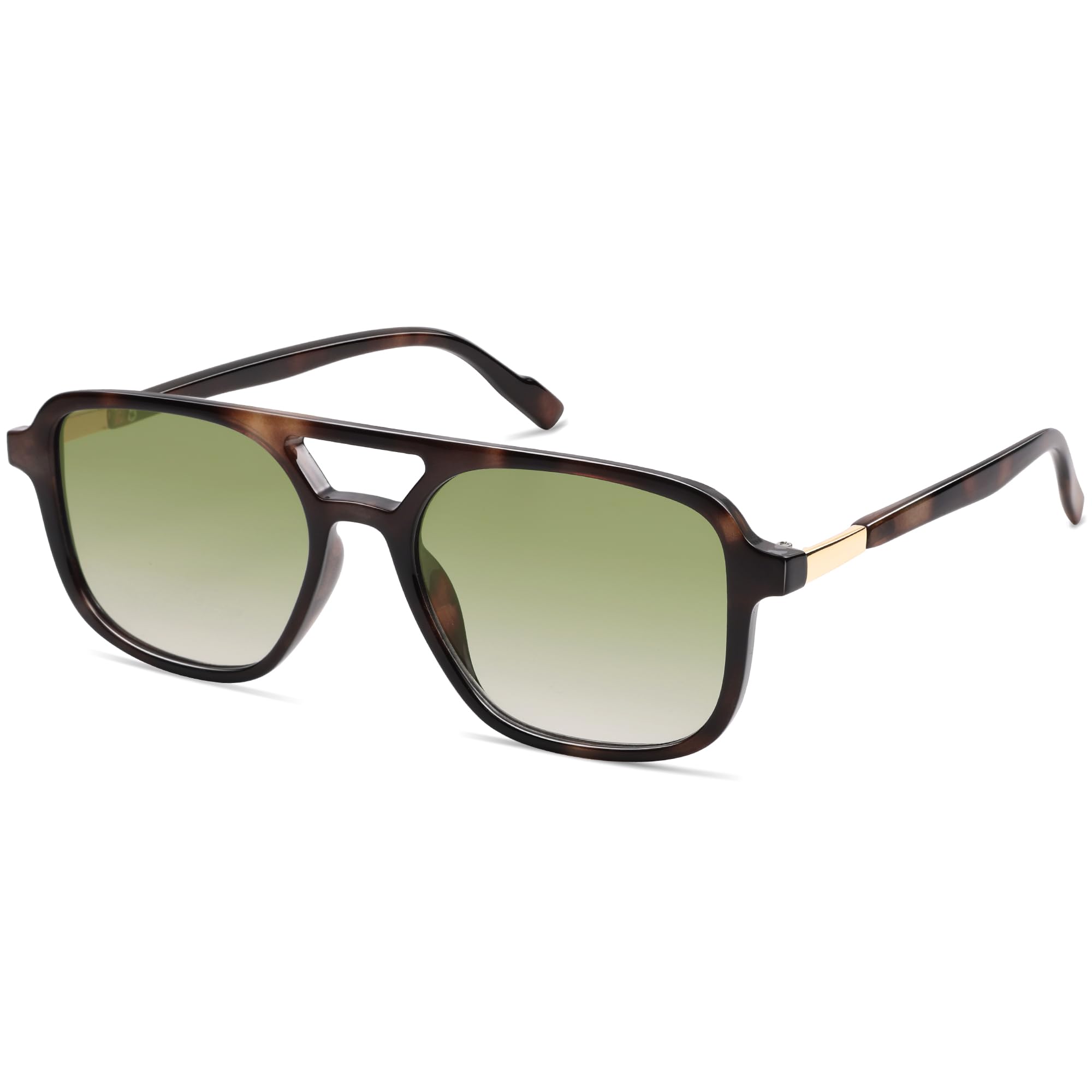 Gafas de Sol Sojos Retro Aviator Sj2202 Leopard Green para Mujeres Y Hombres - Venta Internacional