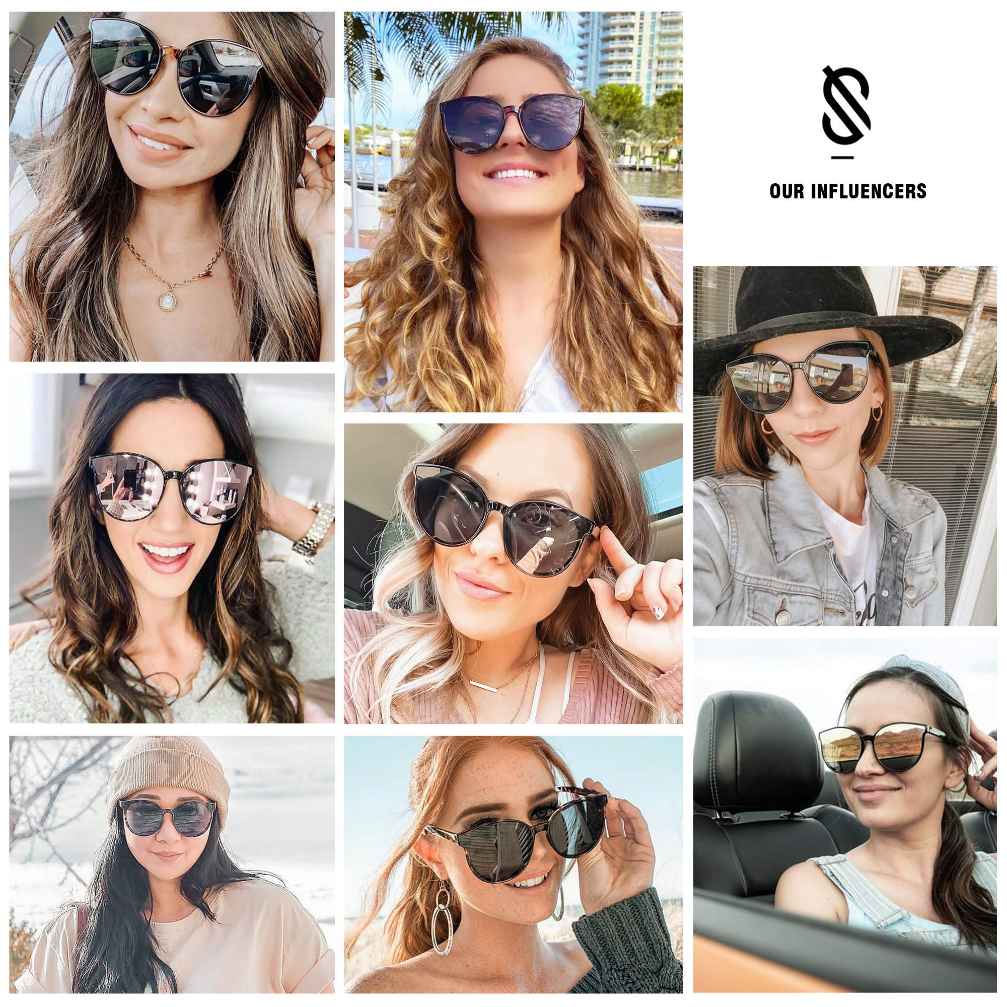 Foto 4 pulgar | Gafas de Sol Sojos Fashion Round Sj2057 Transparentes con Rosa Unisex - Venta Internacional