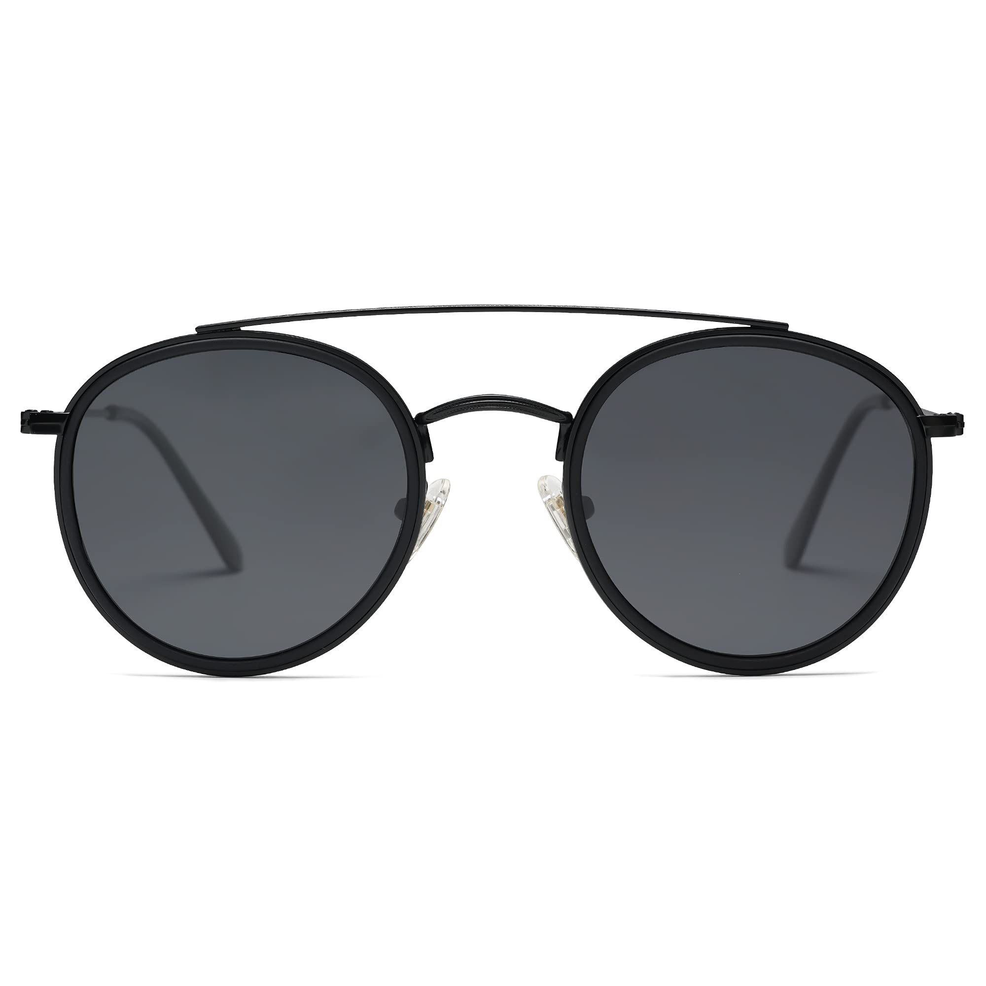 Foto 2 pulgar | Gafas de Sol Sojos Retro Round Double Bridge Unisex - Venta Internacional