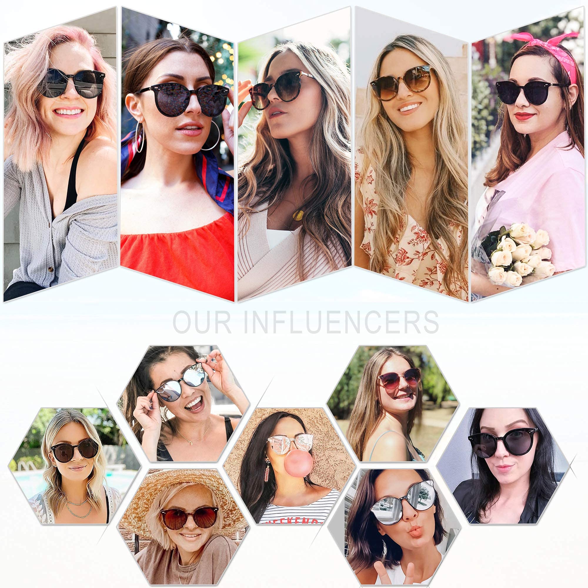 Foto 2 | Lentes de Sol Sojos Classic Round SJ2067 Marrones - Venta Internacional