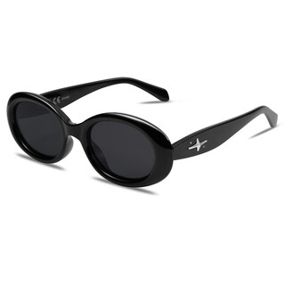 Foto 1 | Gafas de Sol Sojos Retro Ovaladas Polarizadas Negro Unisex - Venta Internacional