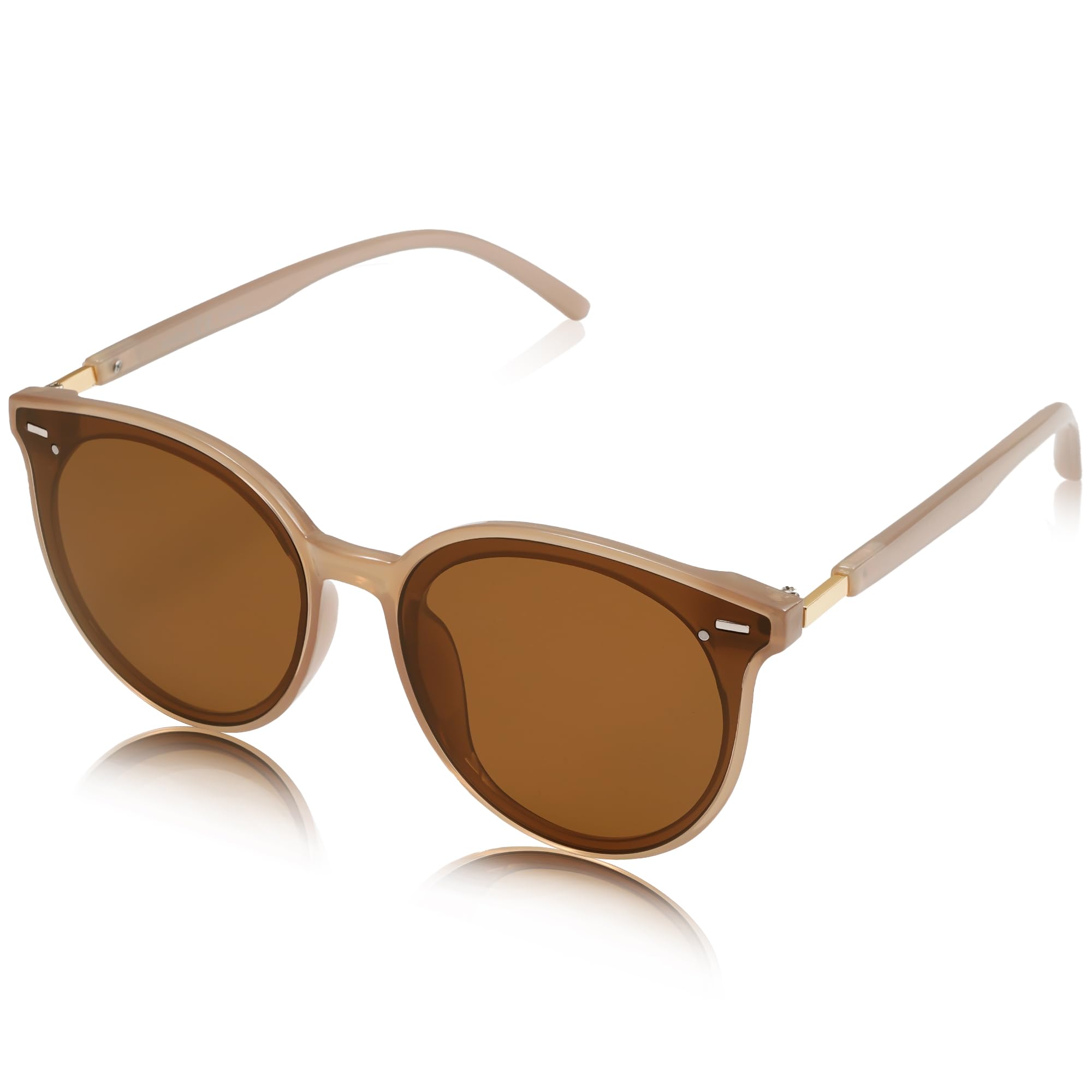 Gafas de Sol Sojos Classic Round Blossom Sj2067 Marrón - Venta Internacional