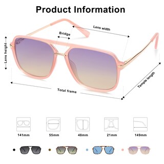 Foto 5 | Gafas de Sol Sojos Sj2229 Retro Cuadradas - Venta Internacional