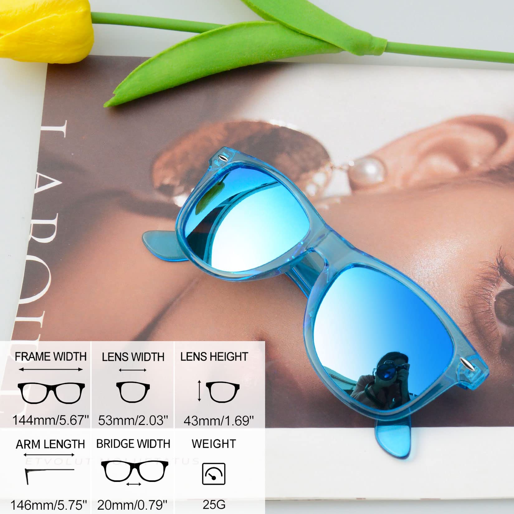 Foto 4 pulgar | Gafas de Sol Joopin Trendy Square Oversized Polarized Uv400 - Venta Internacional