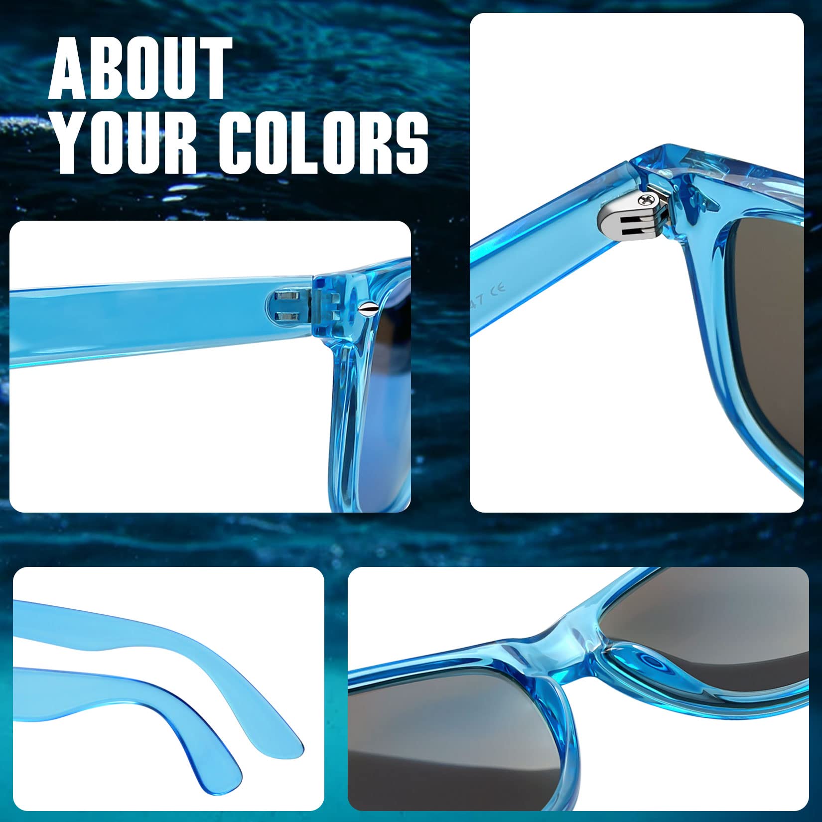 Foto 6 pulgar | Gafas de Sol Joopin Trendy Square Oversized Polarized Uv400 - Venta Internacional