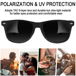 Foto 2 | Gafas de Sol Joopin Square Polarized Uv400 Tr90 Black - Venta Internacional