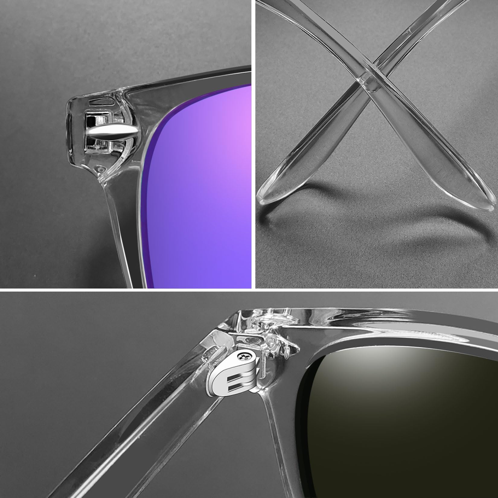 Foto 6 pulgar | Gafas de Sol Joopin Trendy Square Oversized Polarized Uv400 - Venta Internacional