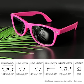 Foto 4 | Gafas de Sol Joopin Square Polarized Uv400 Protection Rosa - Venta Internacional