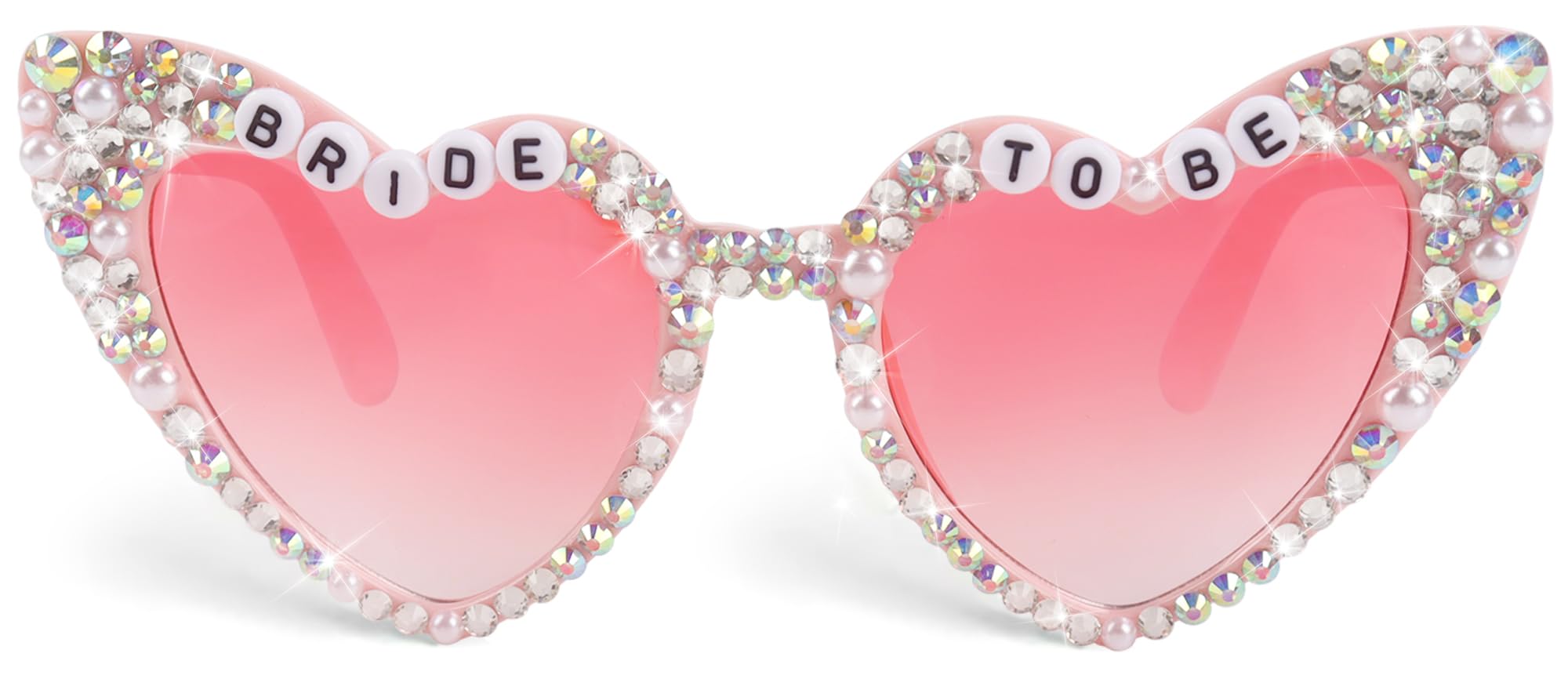 Gafas De Sol Justotry Bride To Be En Forma De Corazón, Rosas Con Strass - Venta Internacional.