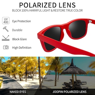 Foto 3 | Lentes de Sol Joopin Rojos Unisex-Venta Internacional