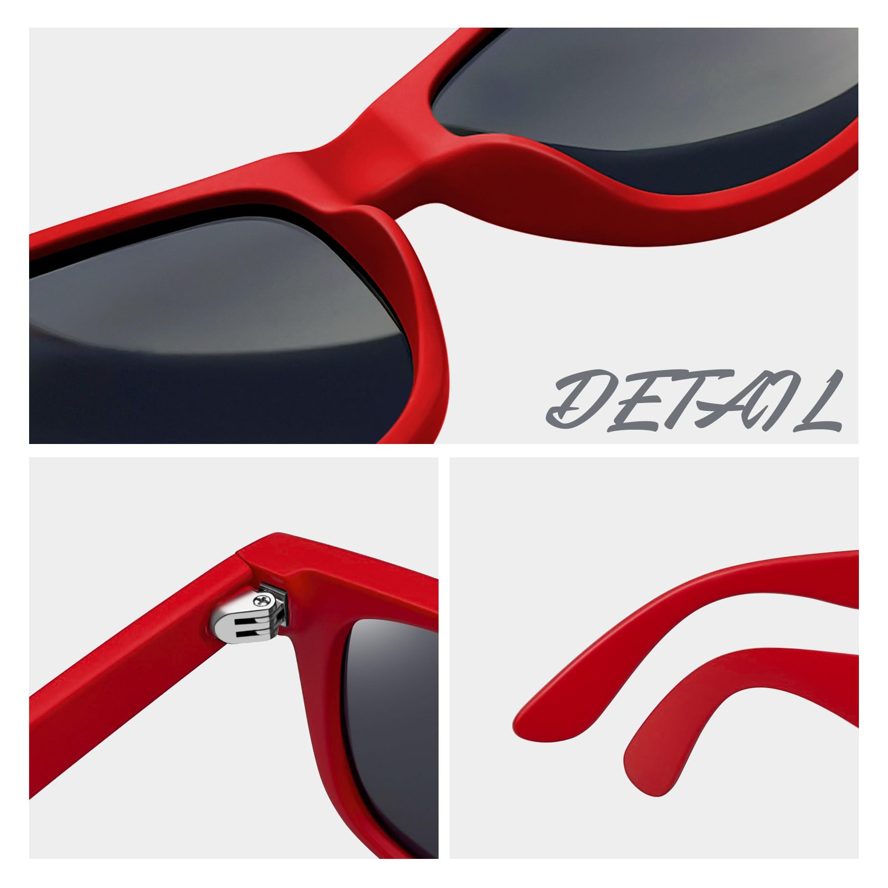 Foto 5 | Lentes de Sol Joopin Rojos Unisex-Venta Internacional