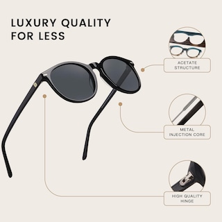 Foto 6 | Gafas de Sol Duco Retro Round Uv400 - Venta Internacional