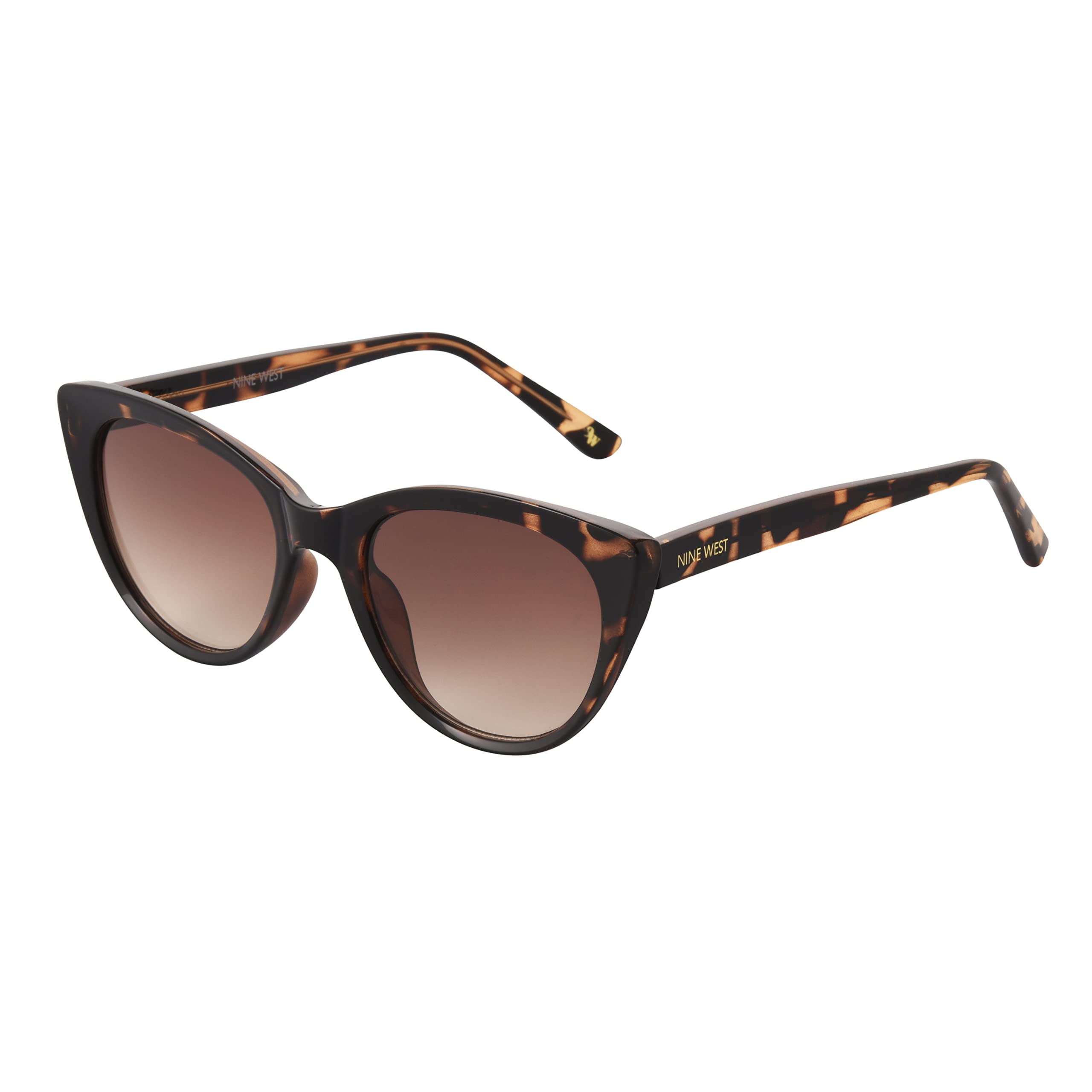 Foto 2 pulgar | Gafas De Sol Nine West Cora Cat Eye Brown Tortoise Para Mujer - Venta Internacional.