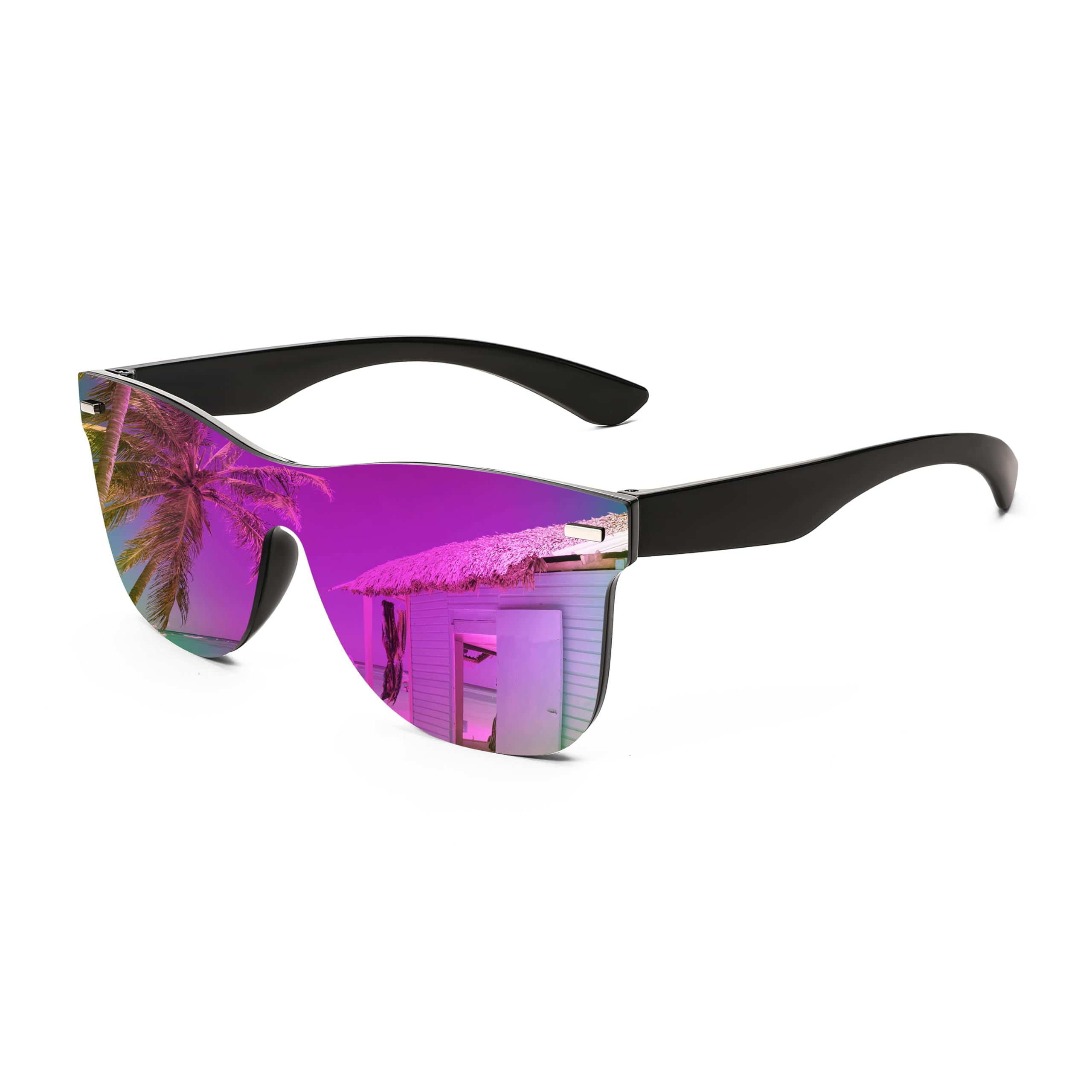 Foto 2 pulgar | Gafas De Sol Feisedy Con Lente Espejada Sin Montura Uv400 B4114 Para Adultos - Venta Internacional.