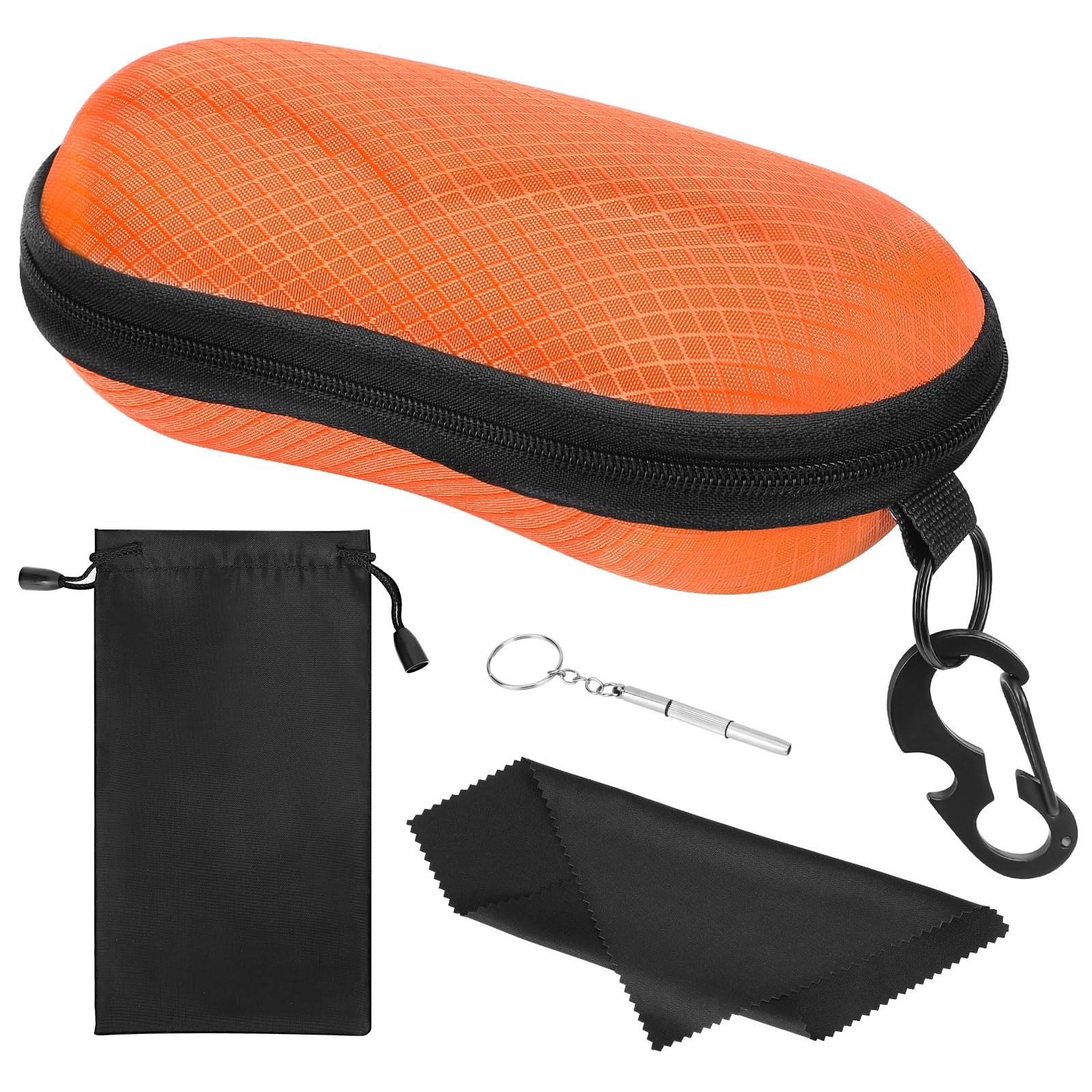 Funda Para Gafas De Sol Moko Eva, Carcasa Semirrígida, Naranja, Unisex - Venta Internacional.