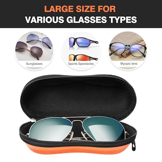 Foto 3 | Funda Para Gafas De Sol Moko Eva, Carcasa Semirrígida, Naranja, Unisex - Venta Internacional.