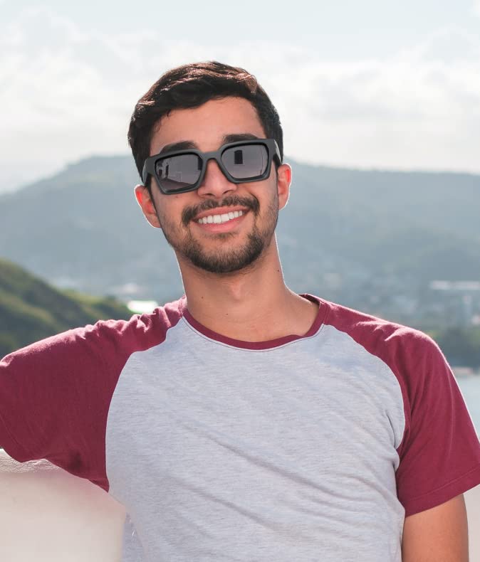 Foto 5 pulgar | Gafas de Sol Feisedy Retro 90s Square Uv400 B2385 para Mujeres Y Hombres - Venta Internacional