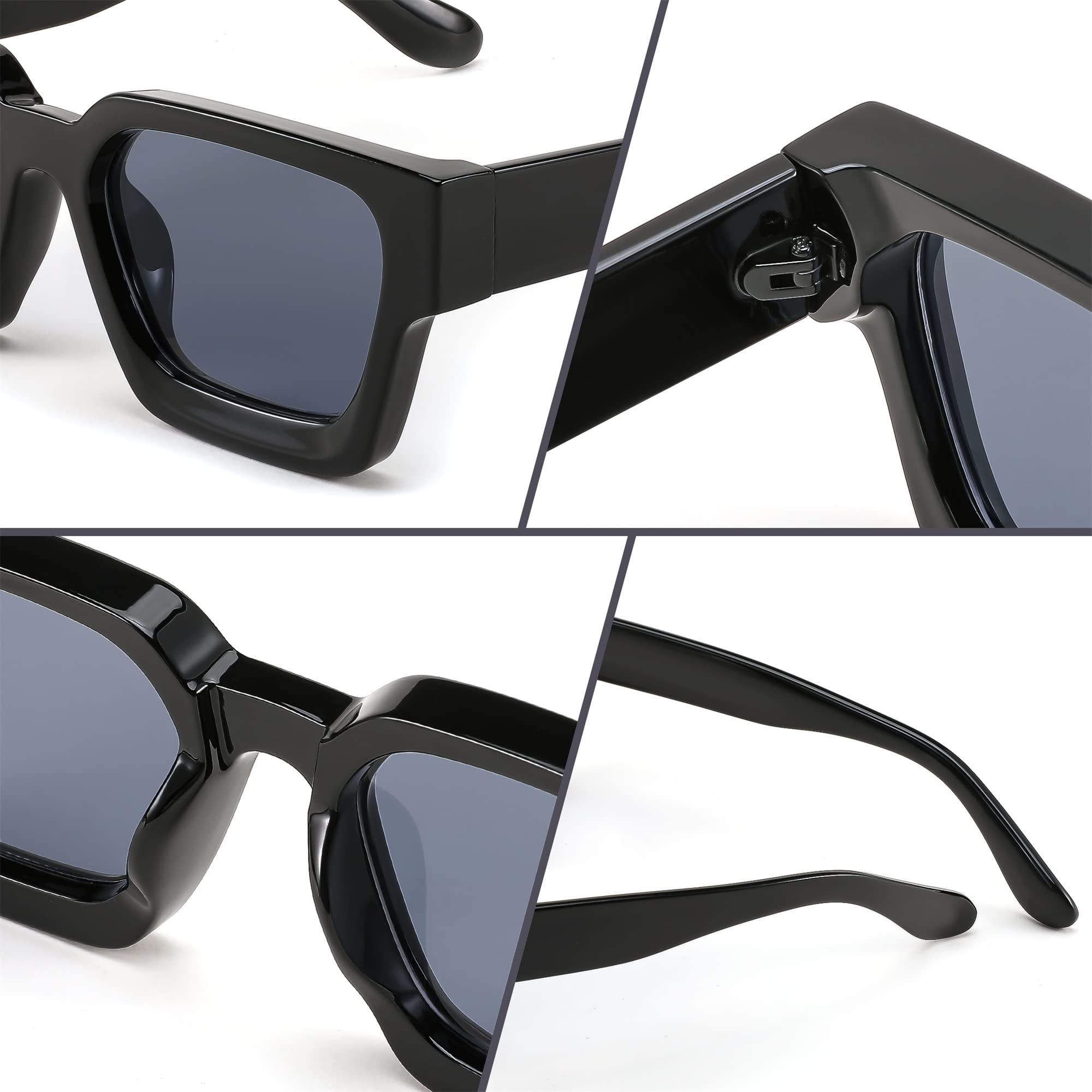 Foto 6 pulgar | Gafas de Sol Feisedy Retro 90s Square Uv400 B2385 para Mujeres Y Hombres - Venta Internacional