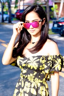 Foto 3 | Gafas De Sol Feisedy Con Lente Espejada Sin Montura B4114, Color Morado, 62 Mm - Venta Internacional.