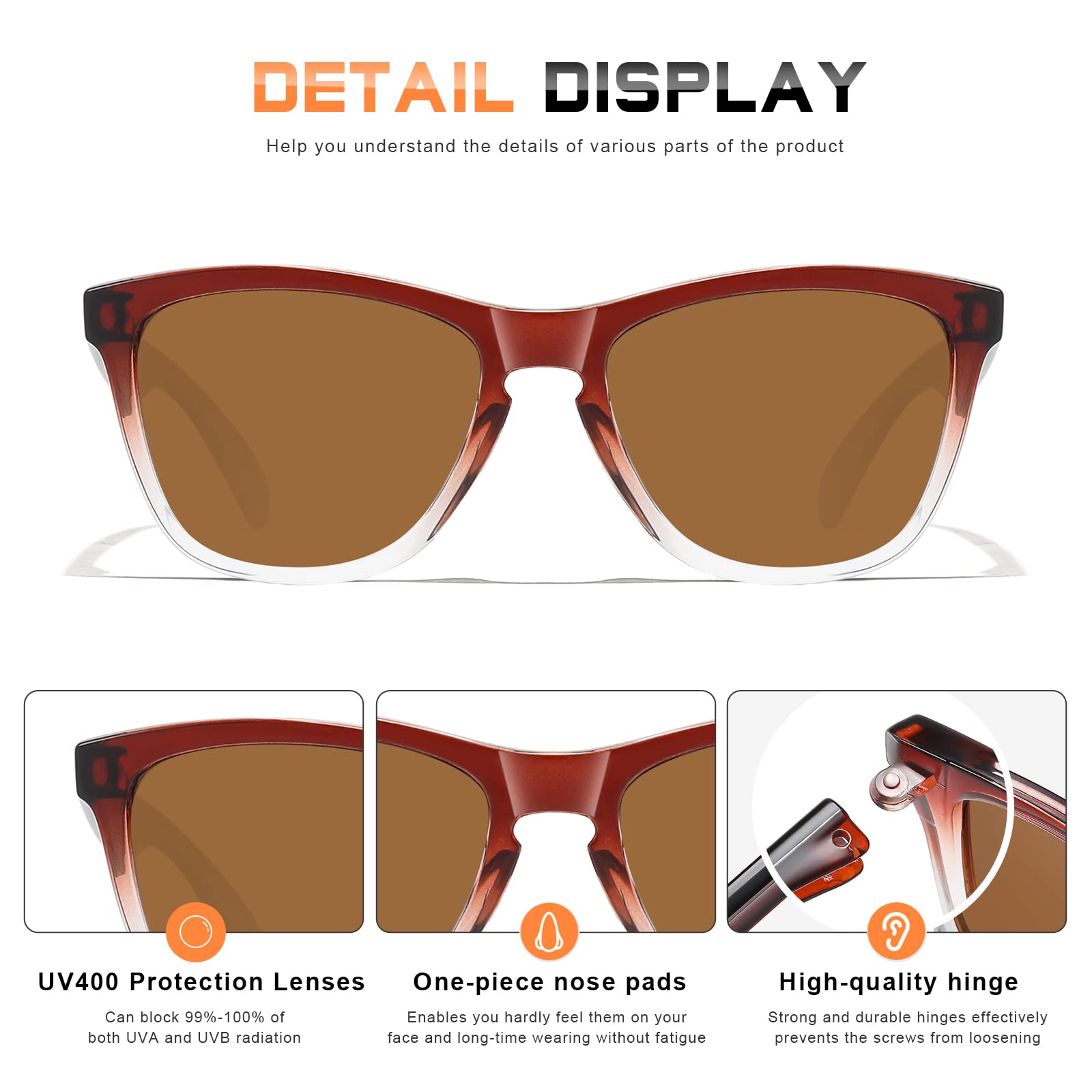 Foto 6 pulgar | Gafas De Sol Danamy Para Mujer Polarizadas Con Protección Uv400 - Venta Internacional.