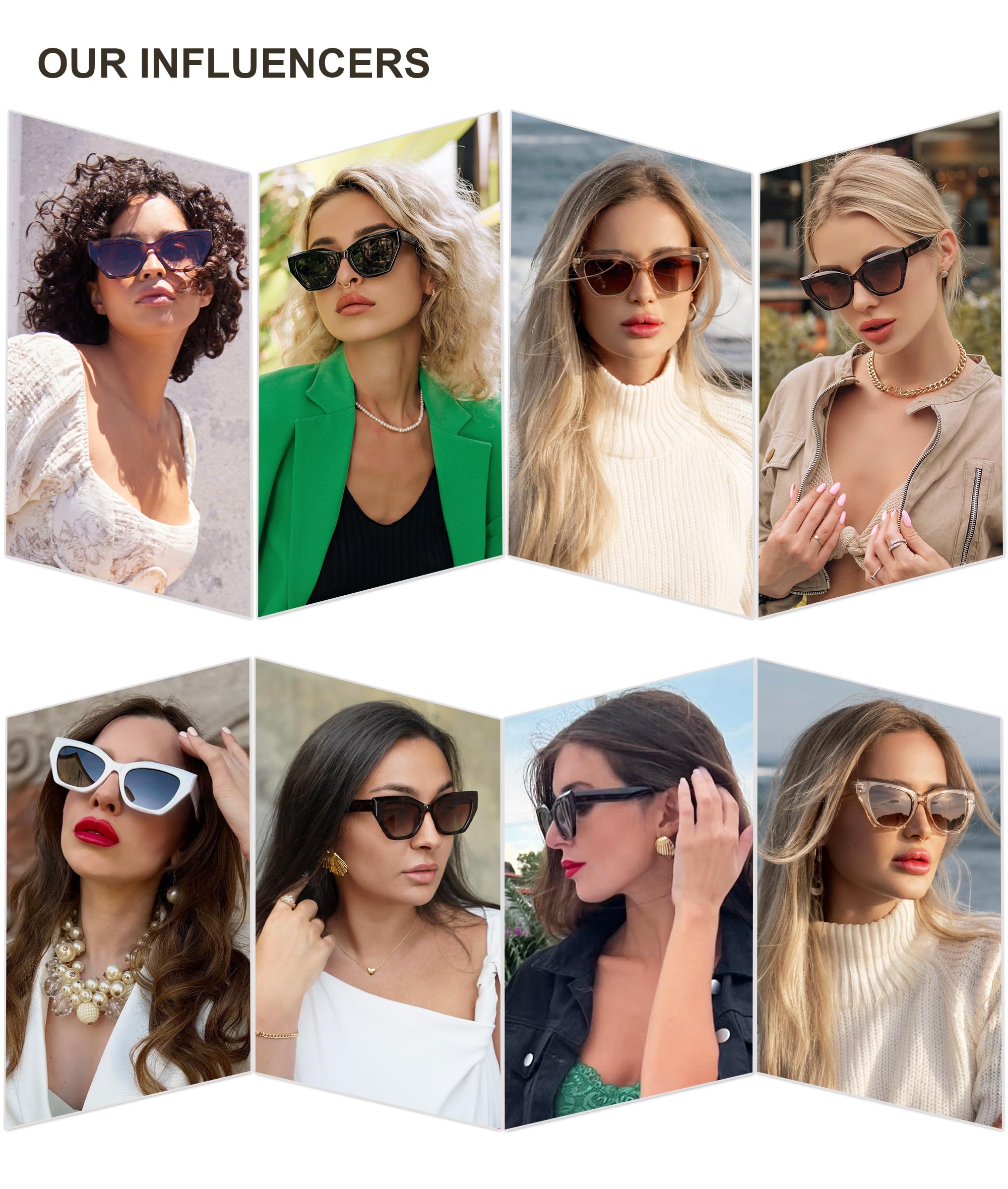 Foto 3 pulgar | Gafas De Sol Sojos Square Cat Eye Polarized Sj2235 Para Mujer - Venta Internacional.