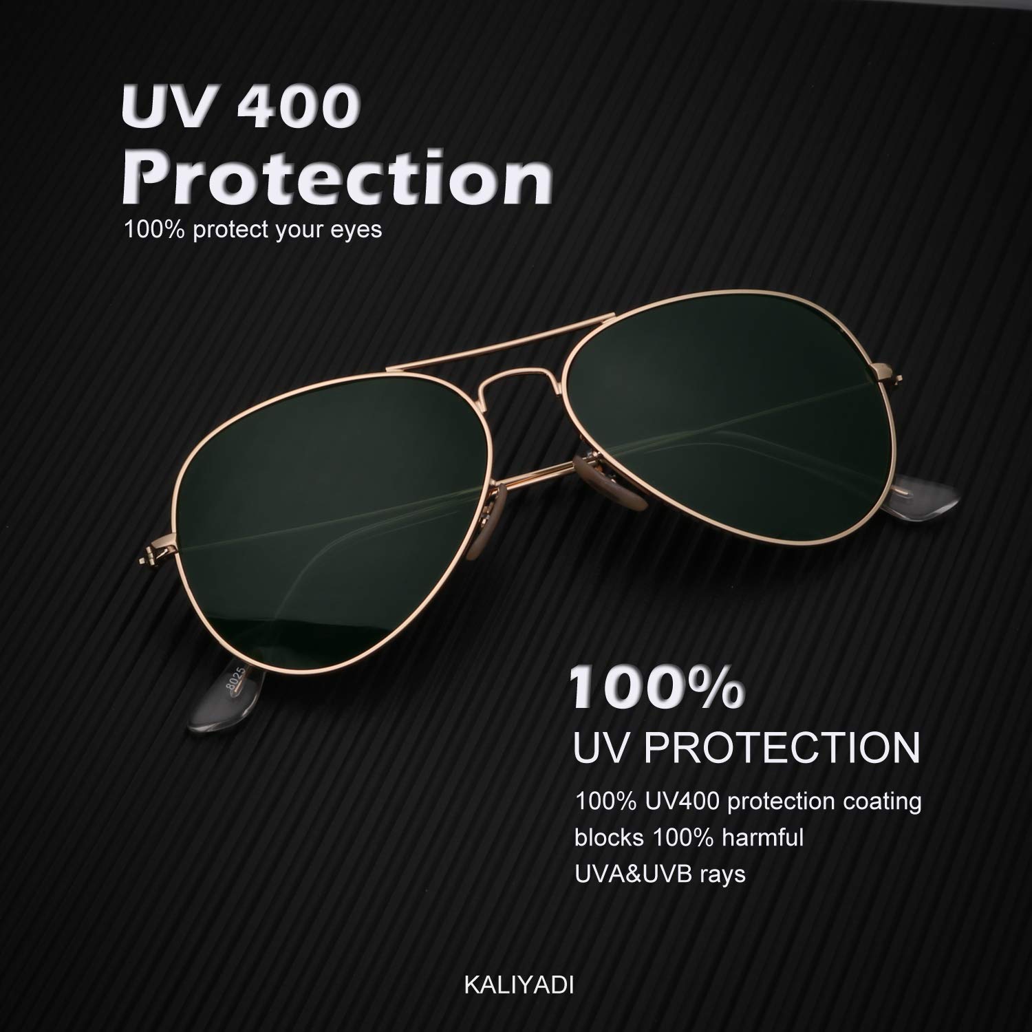 Foto 4 pulgar | Gafas de Sol Kaliyadi Classic Aviator Polarizadas Uv62 mm Paquete De 3 - Venta Internacional
