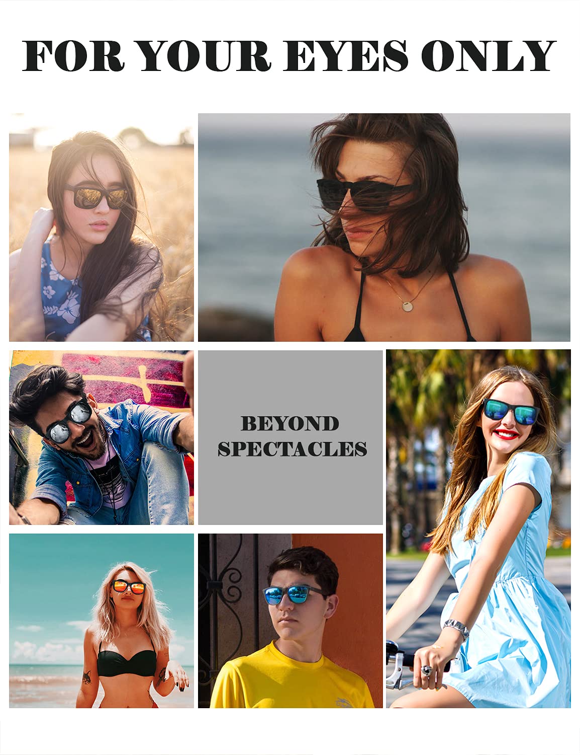 Foto 8 pulgar | Gafas De Sol Kaliyadi Con Protección Uv400 Polarizadas, Paquete De 3, Negras - Venta Internacional.