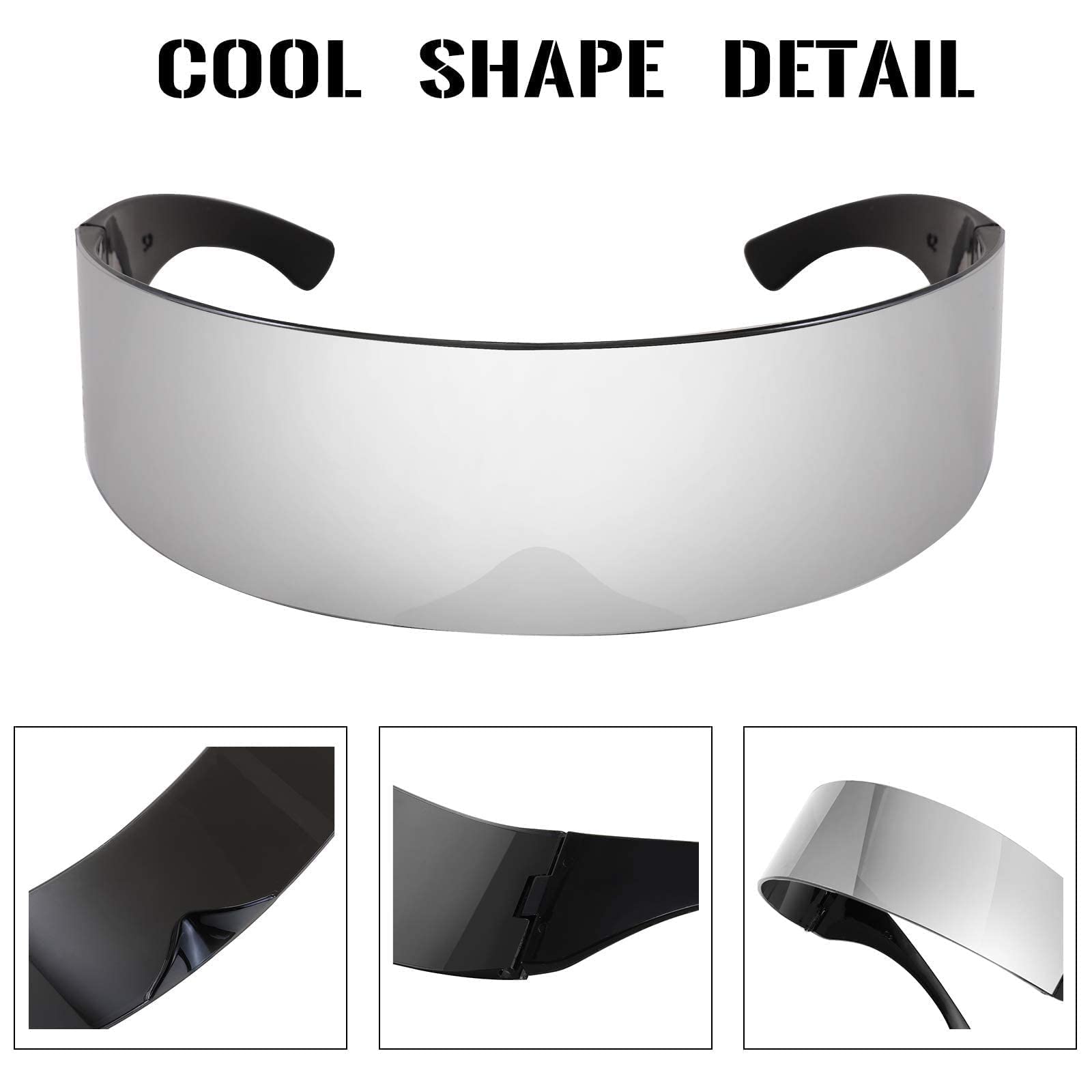 Foto 6 pulgar | Gafas De Sol Feisedy 80s Futuristic Cyclops Cyber Visor Uv400 - Venta Internacional.