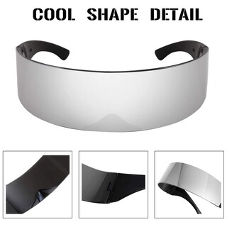 Foto 5 | Gafas De Sol Feisedy 80s Futuristic Cyclops Cyber Visor Uv400 - Venta Internacional.