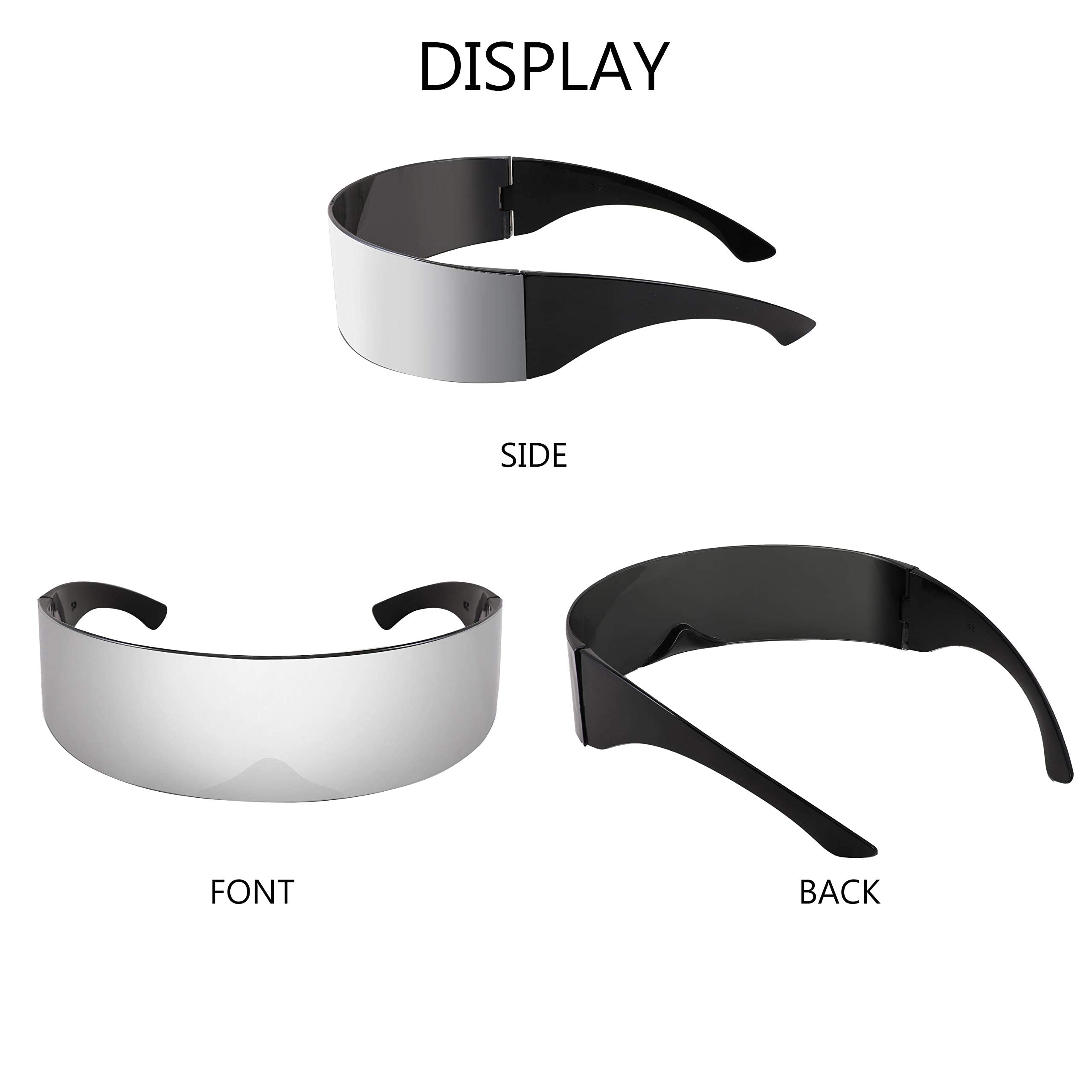 Foto 7 pulgar | Gafas De Sol Feisedy 80s Futuristic Cyclops Cyber Visor Uv400 - Venta Internacional.