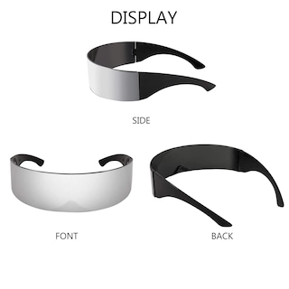 Foto 6 | Gafas De Sol Feisedy 80s Futuristic Cyclops Cyber Visor Uv400 - Venta Internacional.