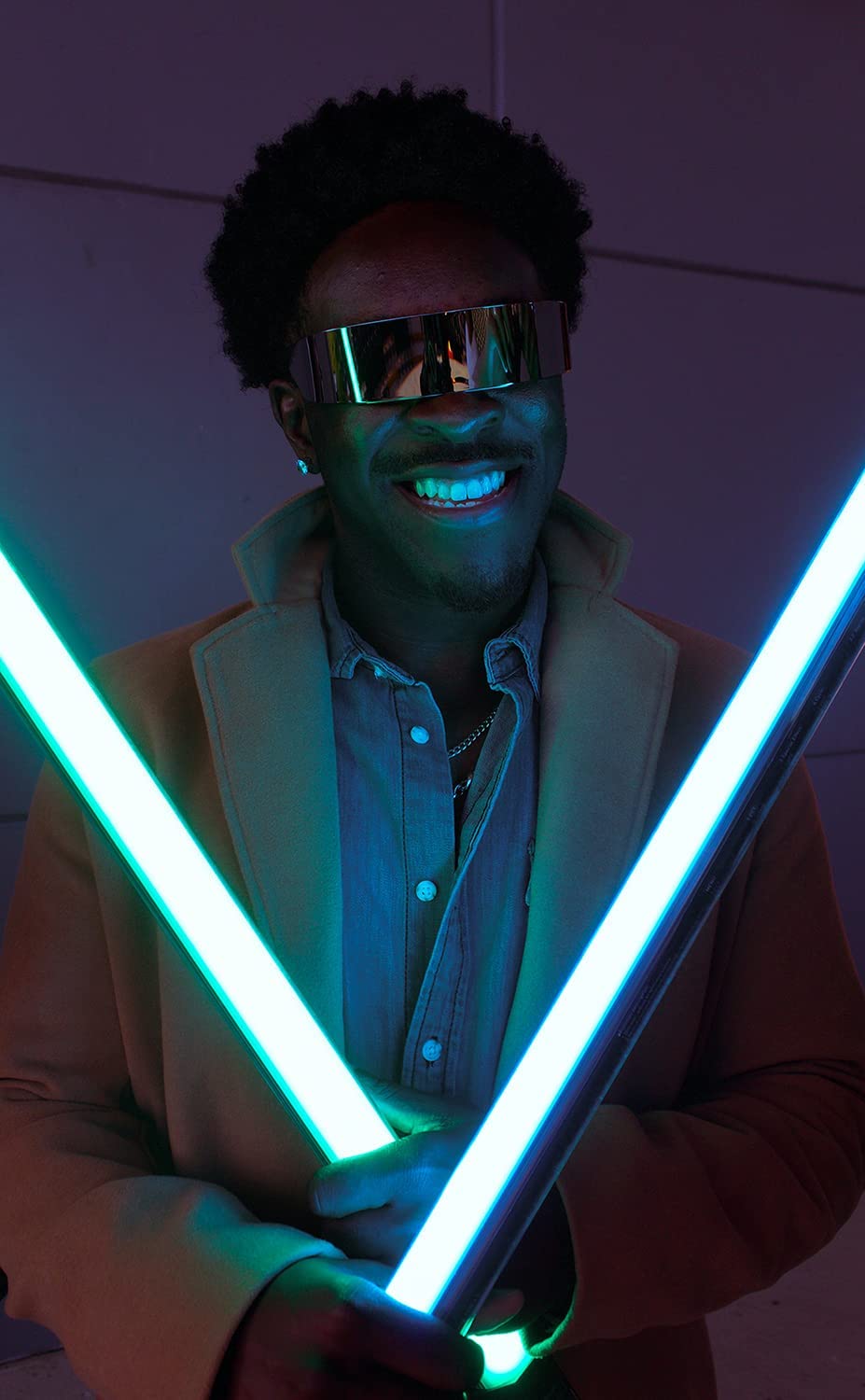 Foto 8 pulgar | Gafas De Sol Feisedy 80s Futuristic Cyclops Cyber Visor Uv400 - Venta Internacional.