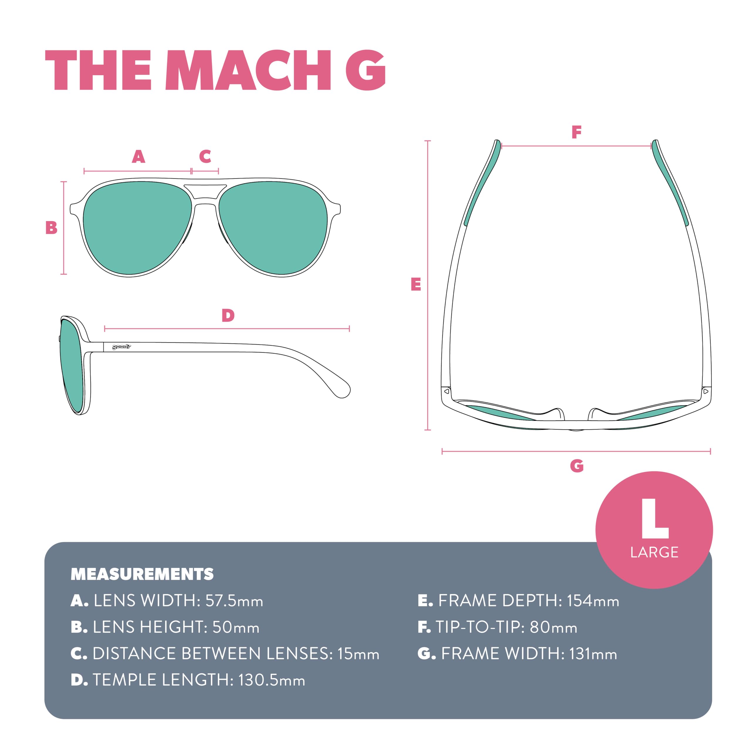 Foto 7 pulgar | Gafas De Sol Good Buzzed On The Tower Polarized Aviator - Venta Internacional.