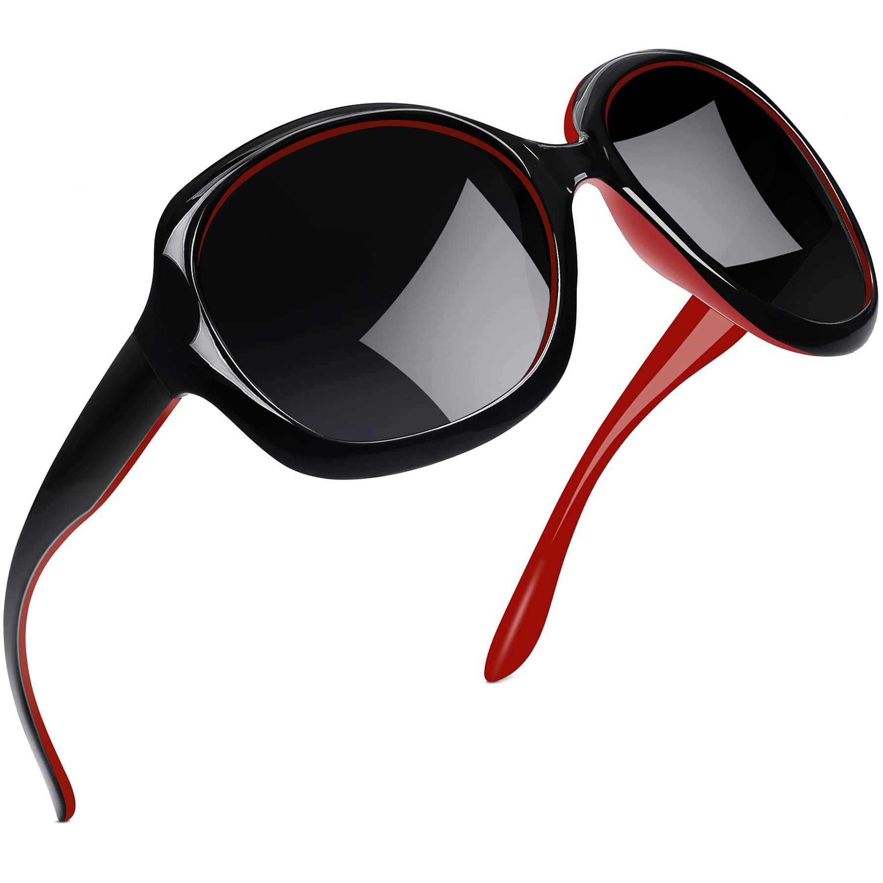 Foto 2 pulgar | Gafas De Sol Joopin Oversized Black Red Polarized Para Mujer - Venta Internacional.