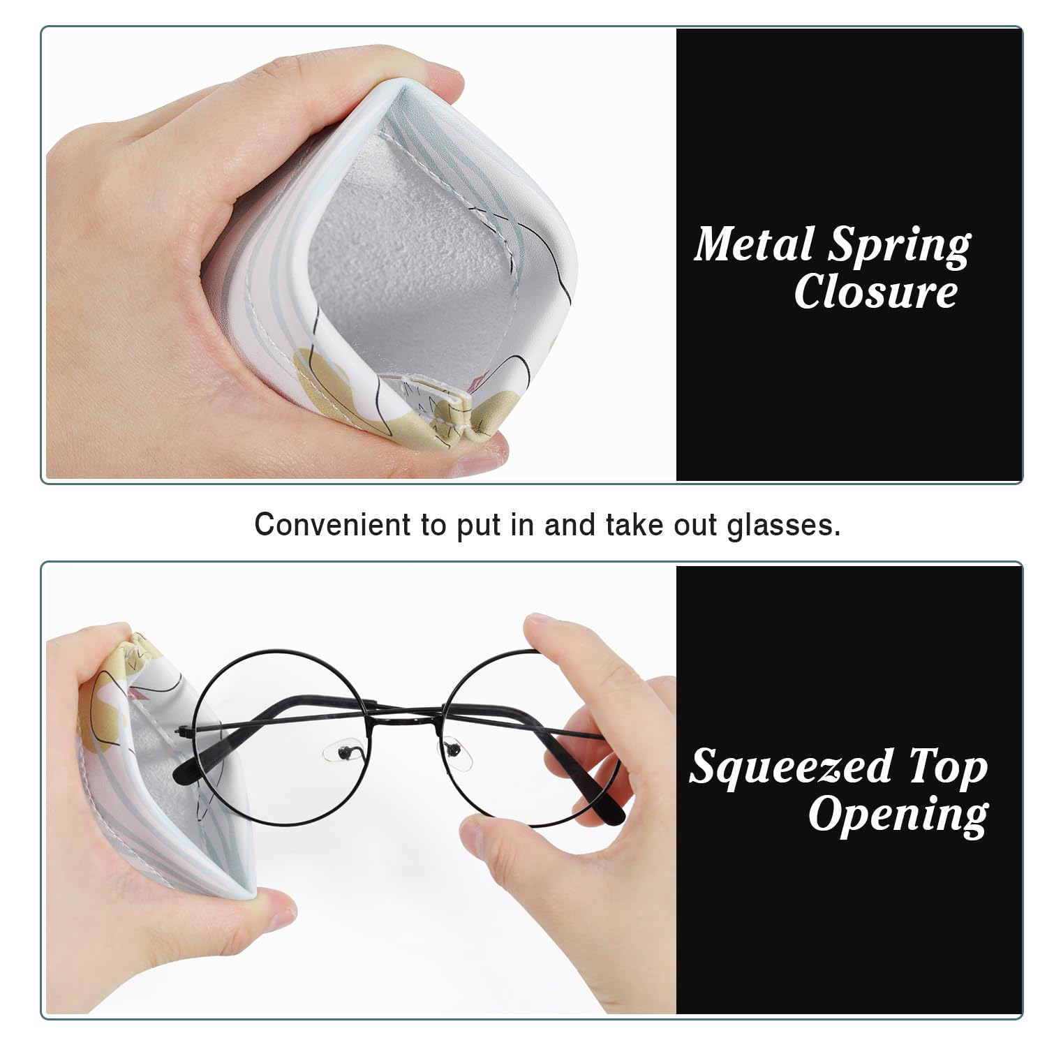 Foto 4 pulgar | Funda Para Gafas Moko Squeeze Top De Piel Antiarañazos (paquete De 2) - Venta Internacional.