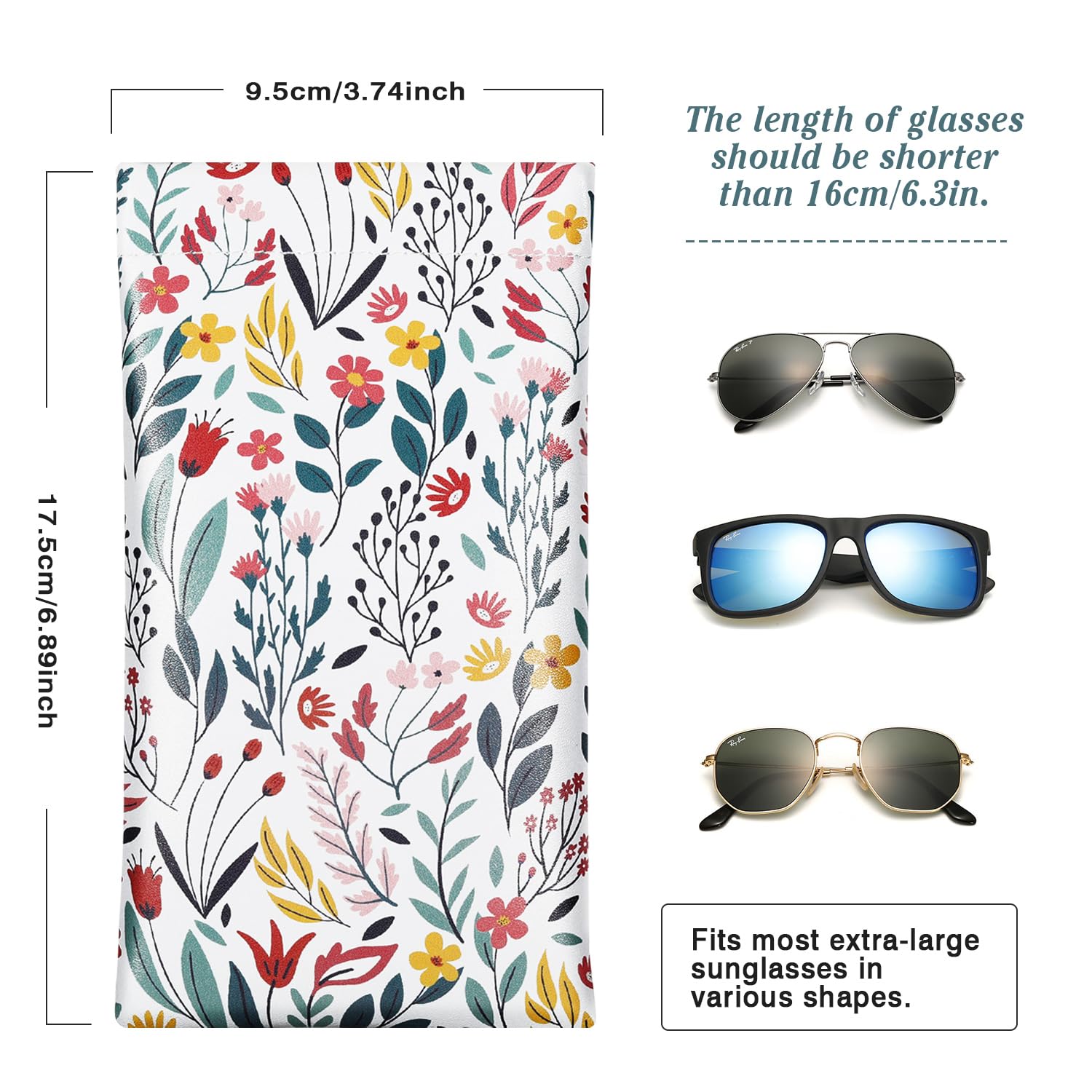 Foto 6 pulgar | Funda Para Gafas Moko Squeeze Top De Piel Antiarañazos (paquete De 2) - Venta Internacional.