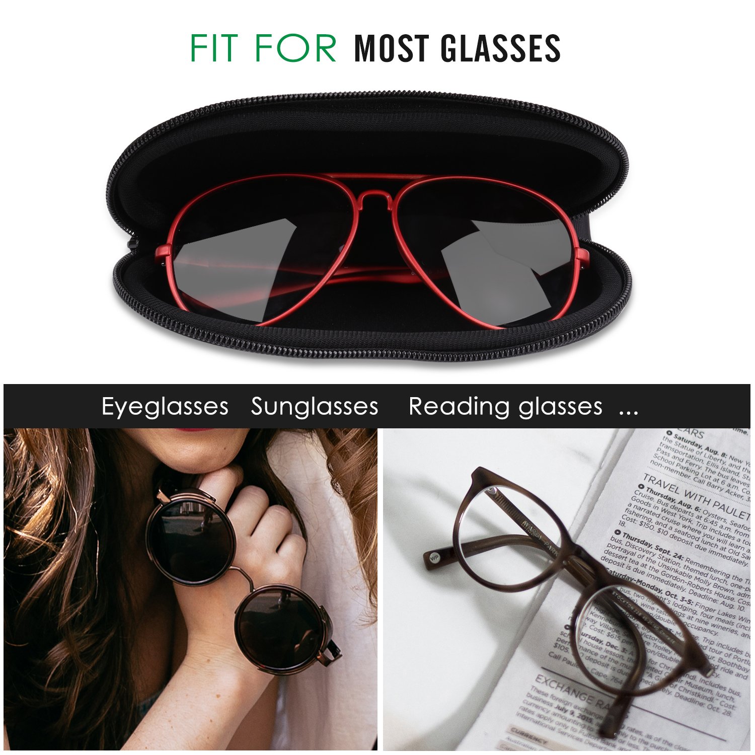 Foto 4 pulgar | Funda Blanda Moko Para Gafas De Sol De Neopreno Con Cierre - Venta Internacional.