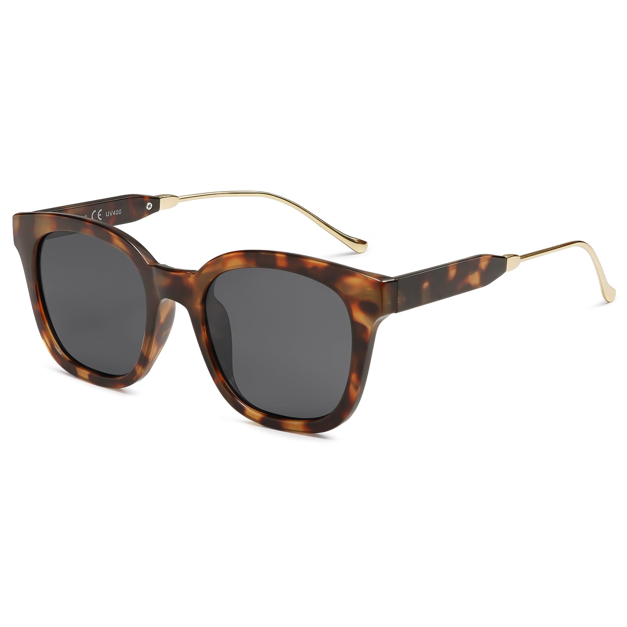 Gafas De Sol Sojos Classic Square Polarized Uv400 Dark Tortoise - Venta Internacional.